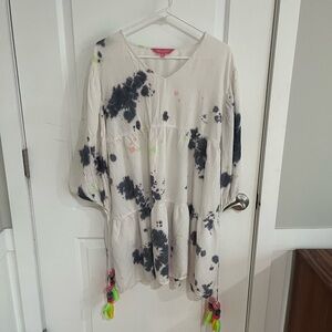 NWOT Simply Southern Tie-Dye V-Neck Dress